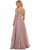 Two Piece Bedazzled Bateau Evening Ballgown