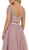 Two Piece Bedazzled Bateau Evening Ballgown