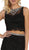 Sleeveless Two-Piece Lace Sheath Evening Gown
