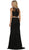 Sleeveless Two-Piece Lace Sheath Evening Gown