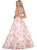May Queen - RQ7581 Beaded Jewel Neck Two-Piece Floral A-line Formal Gown