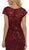 Plunging V-neck Embellished Trumpet Mother of the Bride Gown