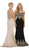 May Queen - RQ7586 Off Shoulder Appliqued Fitted Prom Dress