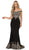 May Queen - RQ7586 Off Shoulder Appliqued Fitted Prom Dress