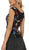 Cap Sleeves Floral Appliqued A-line Evening Gown