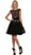 May Queen - Floral Embellished Illusion Bateau Cocktail Dress