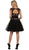 May Queen - Floral Embellished Illusion Bateau Cocktail Dress