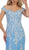 Off-Shoulder Bead Embellished Sheath Prom Gown