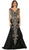 Embellished Wide V-neck Sheath Mother of the Bride Gown