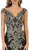 Embellished Wide V-neck Sheath Mother of the Bride Gown