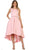 Embellished Bateau High Low A-line Cocktail Dress