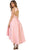 Embellished Bateau High Low A-line Cocktail Dress