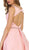Embellished Bateau High Low A-line Cocktail Dress