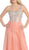 May Queen - Jewel Embellished Asymmetrical Neck Chiffon Prom Dress