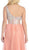 Jewel Embellished Asymmetrical Neck Chiffon Prom Dress