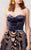 MNM COUTURE - N0280 Bustier Illusion Cutout Velvet Gown In Gray