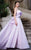 MNM COUTURE - N0304 Embellished Strapless A-line Gown In Pink