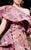 MNM COUTURE - N0307 Embroidered Asymmetric A-line Gown In Pink