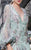 MNM COUTURE - N0309 Embellished Deep V-neck Trumpet Dress In Green
