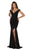 May Queen - MQ1528 Off-Shoulder Mermaid Evening Gown