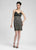 Sue Wong - Zigzag Cocktail Dress N3360 in Black and Gray