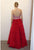 Terani Couture - 1711P2856 Strapless Sweetheart Tiered Gown in Red and Neutral