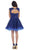 Cap Sleeve Floral Tulle Cocktail Dress