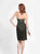 Sue Wong - N4143 Strapless Ruched Mesh Cocktail Dress in Black and Gold