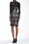 Sue Wong - Sequined Illusion Bateau Sheath Dress N5443 in Black and White