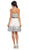 Strapless Straight Mesh Cocktail Dress
