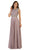 Embellished Lace Pleated Prom Dress