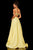 Sherri Hill - 52457 Scoop Strappy Bandeau A Line Dress In Yellow