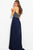 JVN53367 Sequin Embellished Strapless Gown