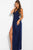 JVN58378 Sophisticated Deep V-neck Sheath Dress