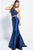 JVN53057 Beaded Two Piece Fitted Mermaid Gown