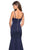 La Femme - 27524 Modified Scoop Jersey Trumpet Dress
