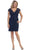 Cap Sleeve Lace V-Neck Sheath Cocktail Dress