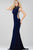 High Neck Beaded Lace Up Prom Dress 36087