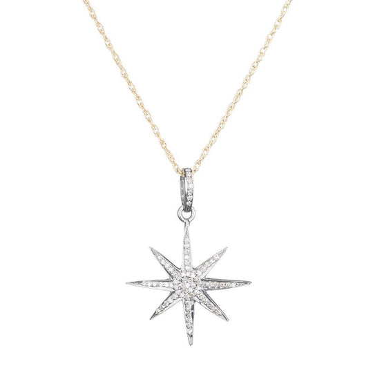 Diamond Octagram Star Necklace