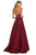 Sherri Hill - 53250 Beaded Lace Appliqued V-Neck Dress In Red