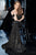 Jovani - 64246 Off-Shoulder Beaded Trumpet Dress In Black and Gold