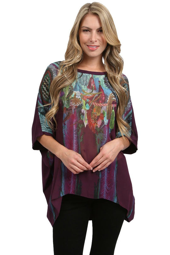 Nicole Miller - Cocoon Top in Multi