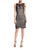 Aidan Mattox - Bateau Neck Illusion Lace Cocktail Dress 54468960 in Black and Pink