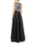 Aidan Mattox - Embroided A line Long Dress 54470750 in Black
