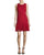 Aidan Mattox - Embroidered Mesh Short Dress 54473380 in Red
