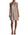 Aidan Mattox - Halter Neck Sequined Shift Dress MD1E200662 in Gold