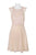 Nanette Nanette Lepo - NN8S19FG3 Floral Lace Jewel A-line Dress In Neutral