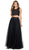 Two-Piece Tulle Evening Dress