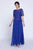 Nox Anabel - 5130 Lace Illusion Dress in Blue