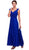 Nox Anabel - Lace V-Neck A-Line Dress 5140 - 1 pc Royal Blue in Size XL Available
